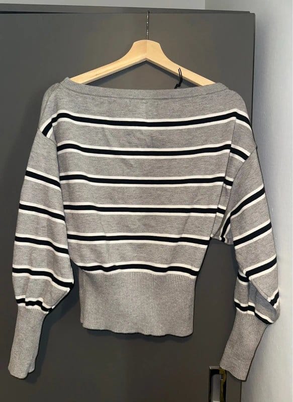 Bershka Bershka off should striped jumper - 1