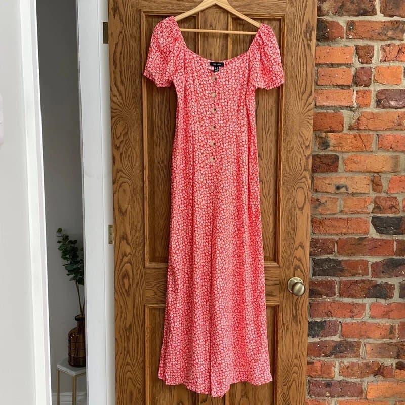 New Look New Look floral jumpsuit size 12 red white