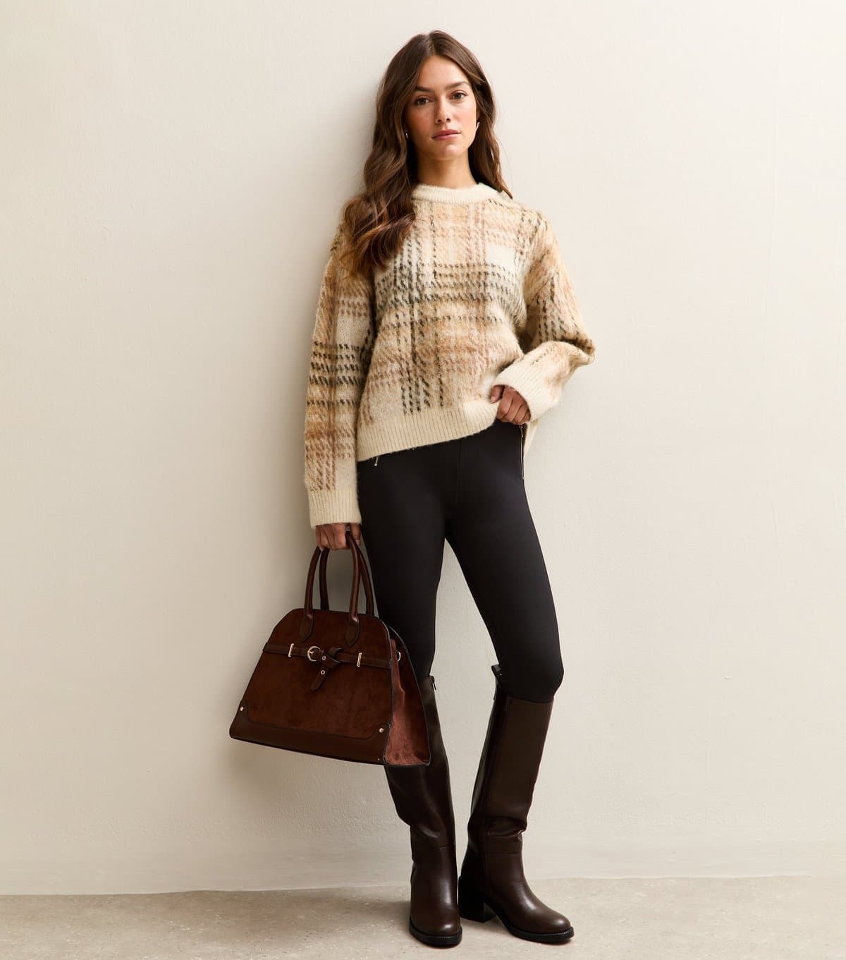 New Look New Look Petite Black Ponte High Waist Leggings