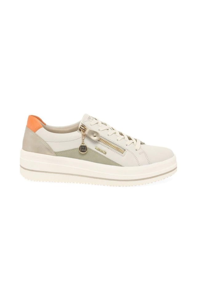 Remonte Remonte Women's 'Magenta' Trainers in Cream - 2