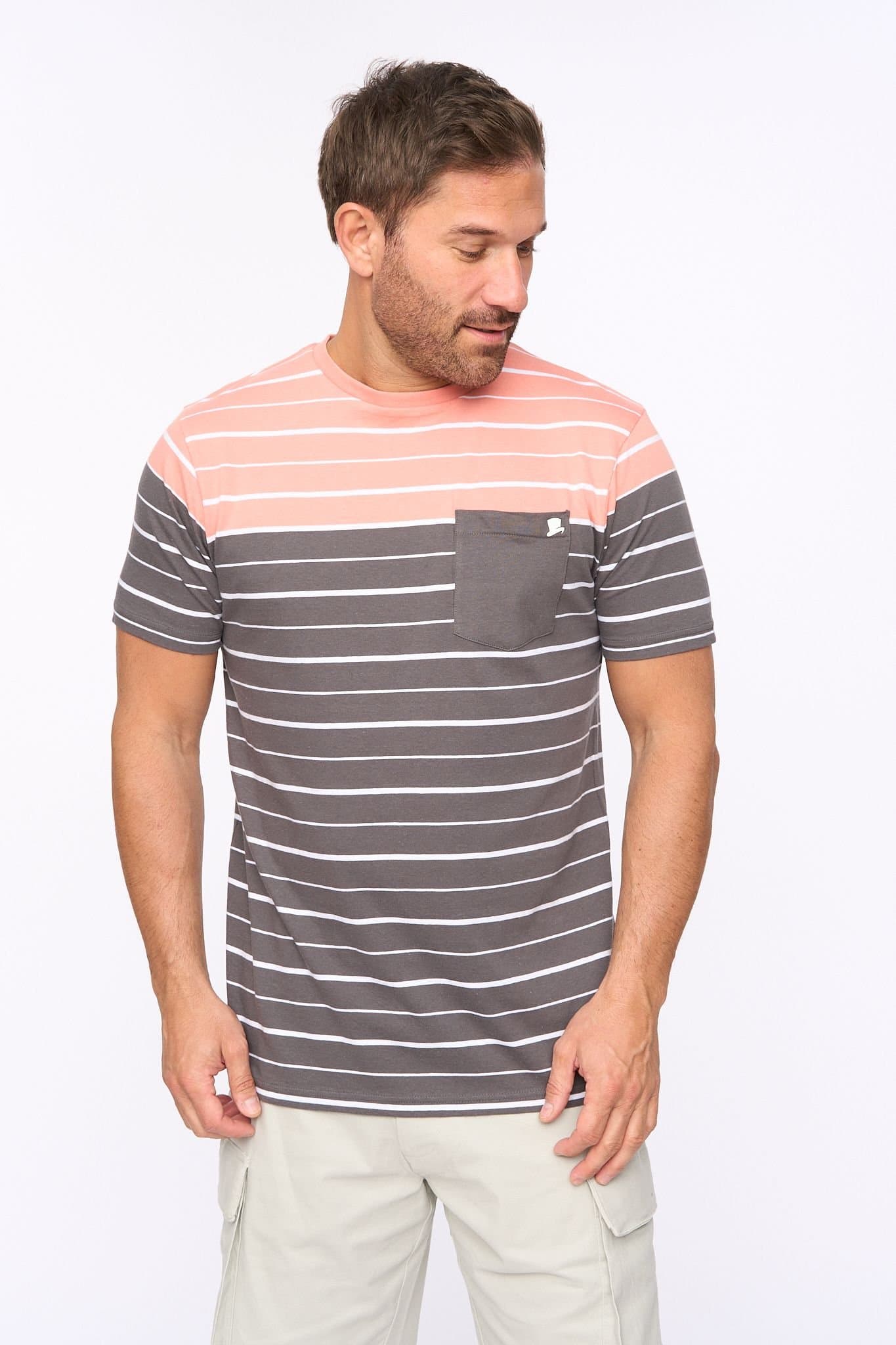 Bewley&Ritch Bewley&Ritch Men's Multicolor Yarn-Dyed Stripe T-Shirt