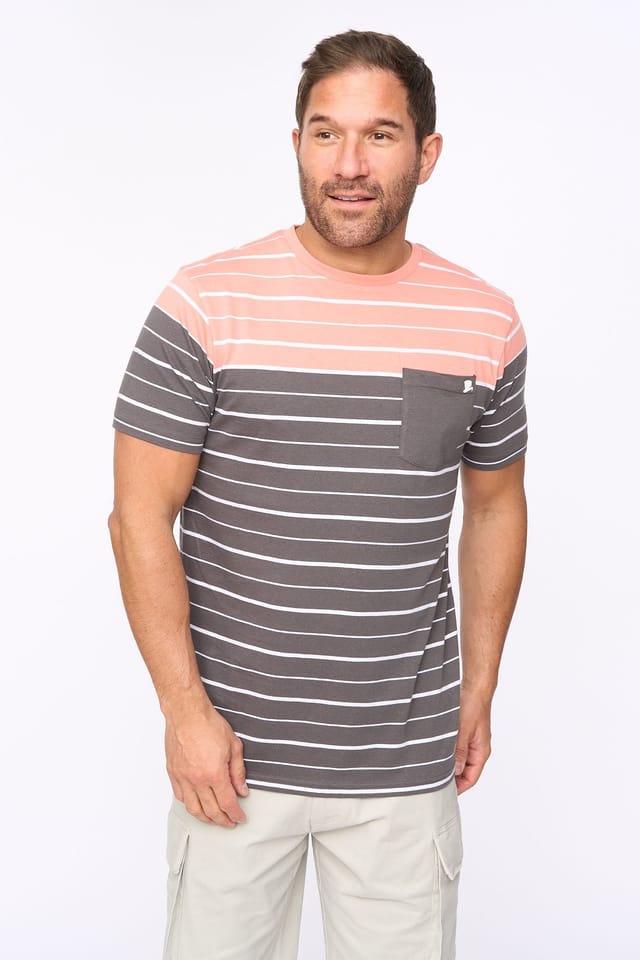 Bewley&Ritch Bewley&Ritch Men's Blaydon 100% Cotton Yarn-Dyed Stripe Pocket T-Shirt - 3
