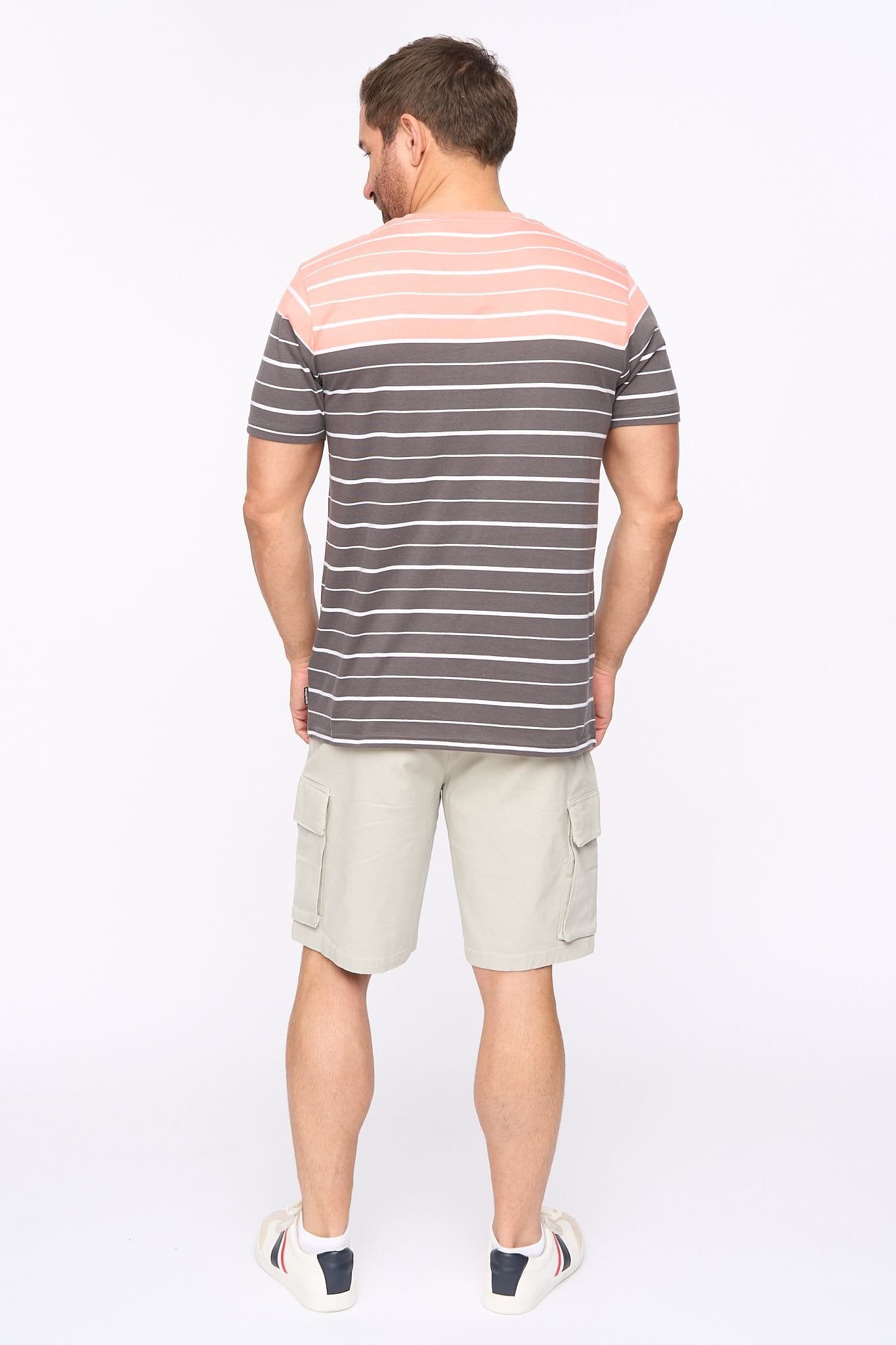 Bewley&Ritch Bewley&Ritch Men's Blaydon 100% Cotton Yarn-Dyed Stripe Pocket T-Shirt - 4