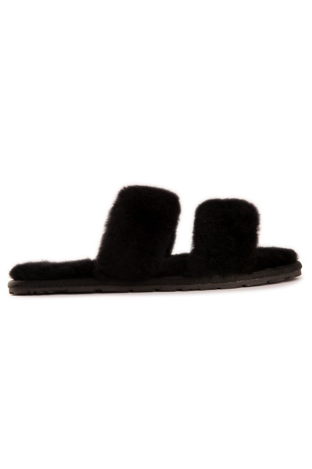 Aus Wooli Australia Aus Wooli Australia Women's Sheepskin Wool Ballart Sandals in Black - 2