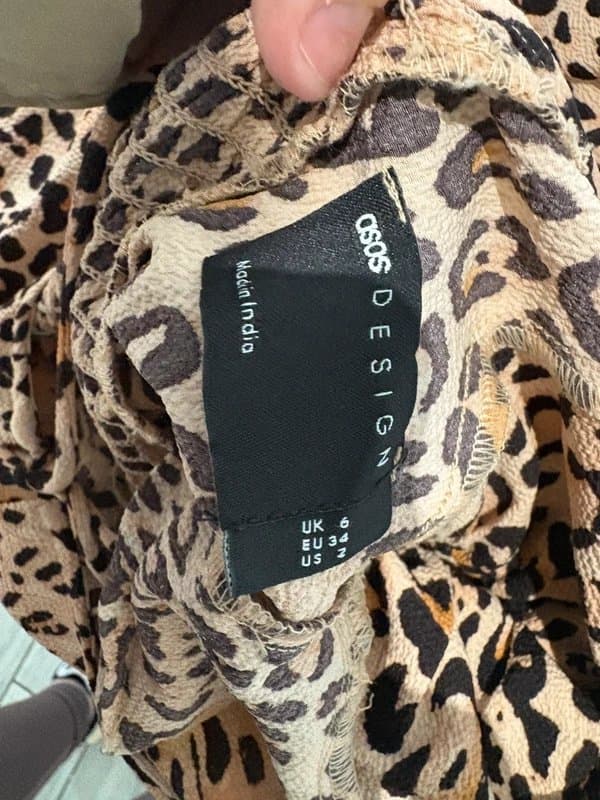 ASOS ASOS Design Leopard Mini Dress