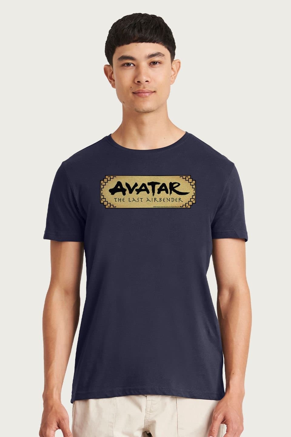 Avatar: The Last Airbender Avatar: The Last Airbender Men's Colour Text Logo T-Shirt in Navy