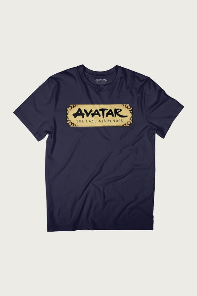 Avatar: The Last Airbender Avatar: The Last Airbender Men's Colour Text Logo T-Shirt in Navy - 2