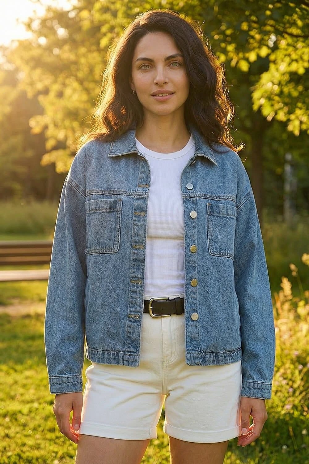 Dusk Women's Blue Denim Jacket