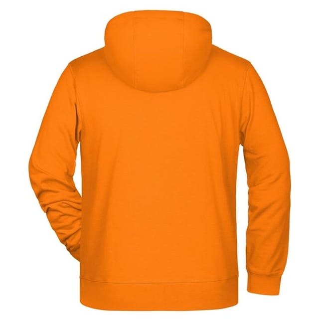 James and Nicholson James and Nicholson Men's Full Zip Hoodie in Orange - 2