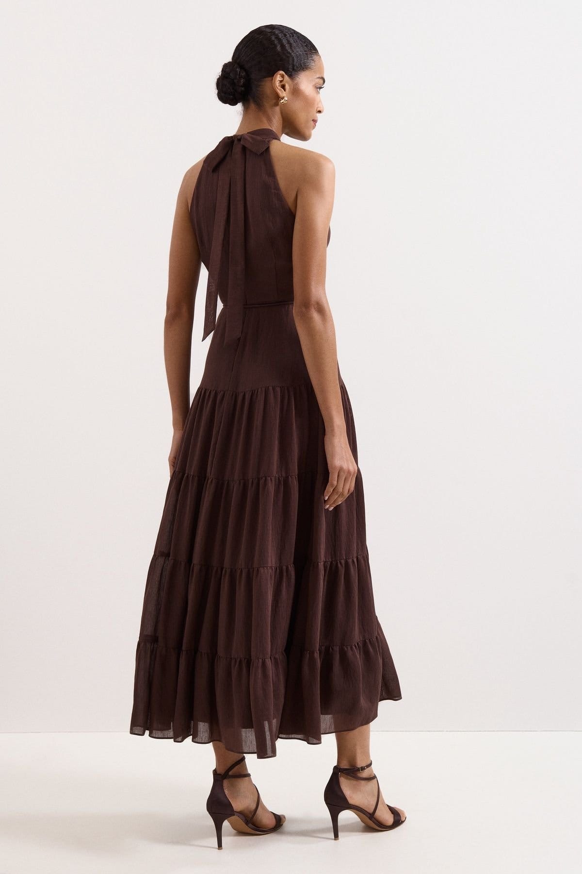 Phase Eight Phase Eight Women's Nita Maxi Dress in Chocolate - 4