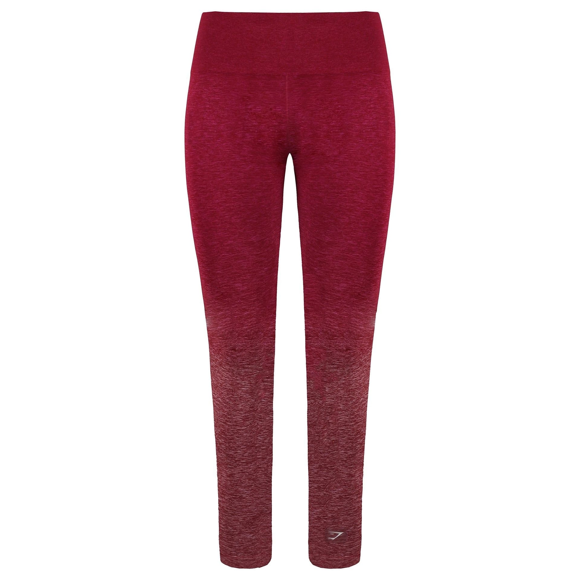 Gymshark Gymshark Women's Adapt Ombre Burgundy Leggings - 4