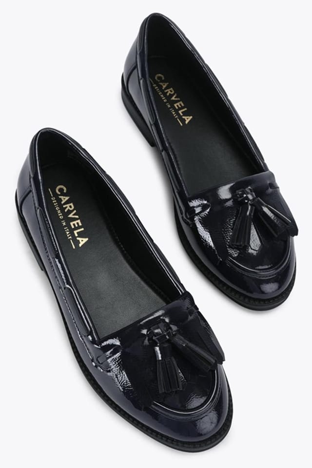 Carvela Carvela Women's 'Ambra' Patent Flats in Navy - 2
