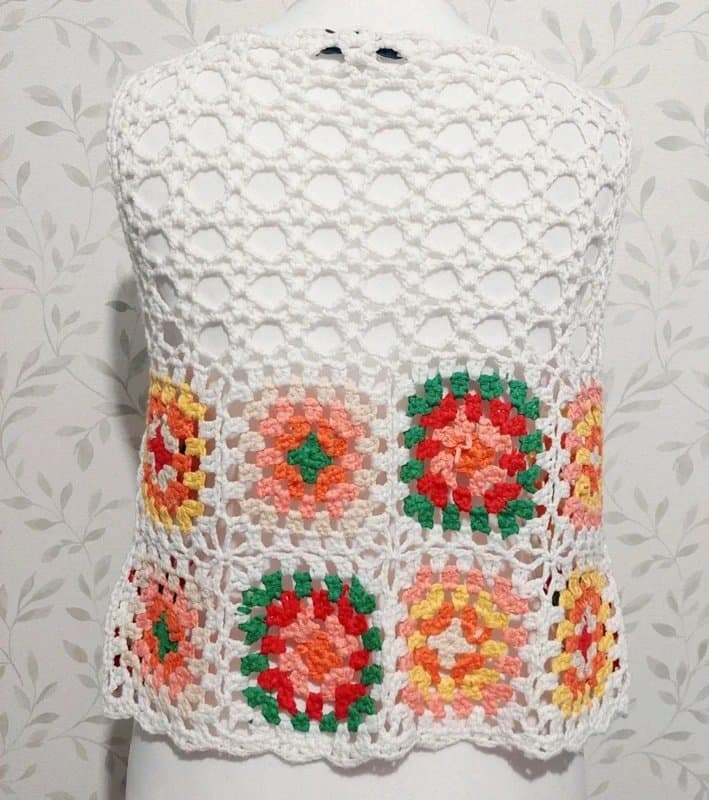 Wild Flower Wild Flower. Crocheted waistcoat. Size 8.