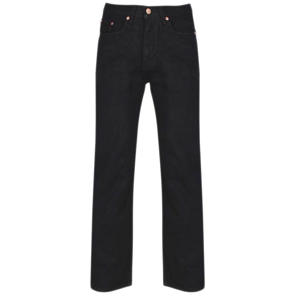 Cotton Works Cotton Works Men's Cotton Comfort Straight Fit Classic Denim Jeans in Black - 2