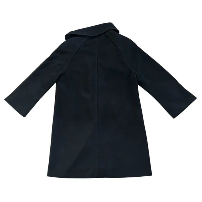 Windsor Windsor black long coat with scarf detailing at top size 10