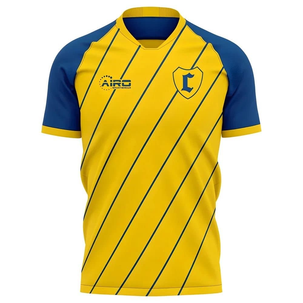 Cadiz Cadiz Men's Mens 2025-2026 Home Concept Football Shirt in Yellow