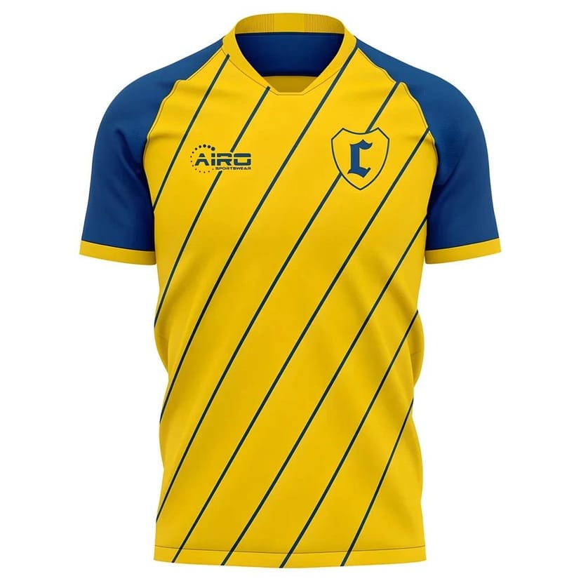 Cadiz Cadiz Men's Mens 2025-2026 Home Concept Football Shirt in Yellow - 1
