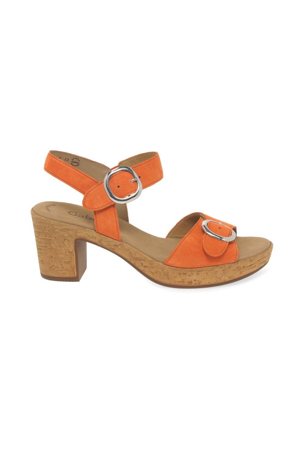Gabor Gabor Women's 'Fantastica' Heeled Sandals in Orange - 2