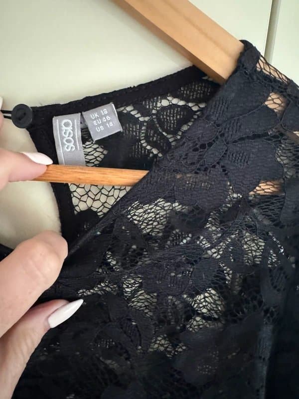 ASOS ASOS black lace blouse