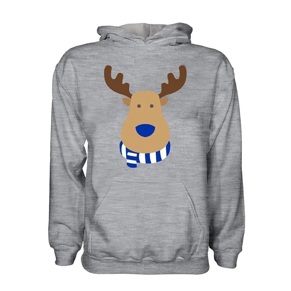 Real Sociedad Real Sociedad Men's Rudolph Supporters Hoodie in Grey