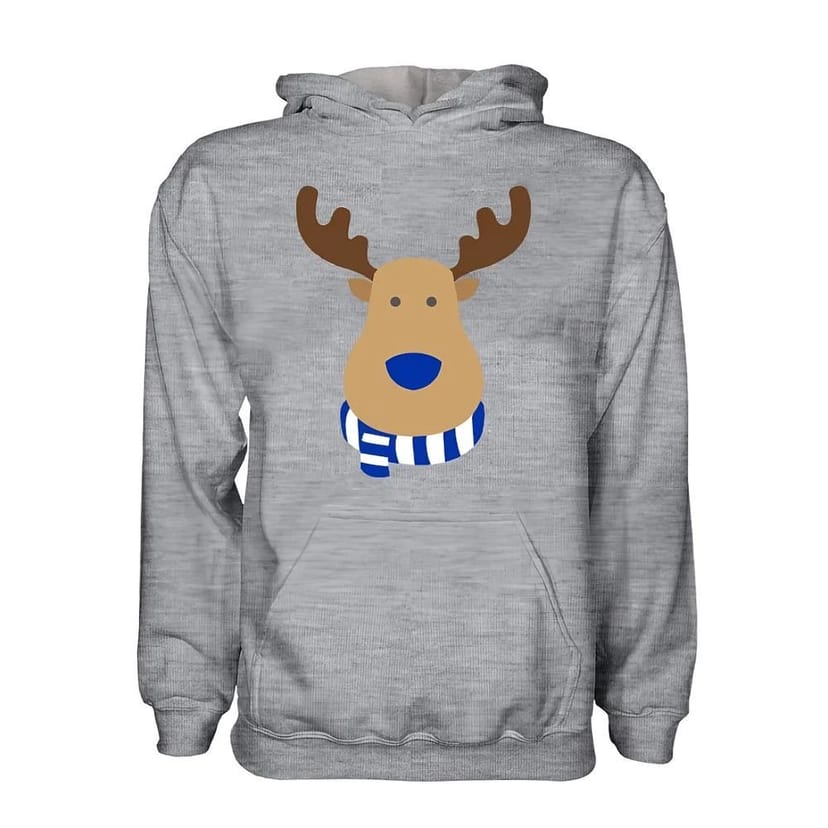 Real Sociedad Real Sociedad Men's Rudolph Supporters Hoodie in Grey - 1