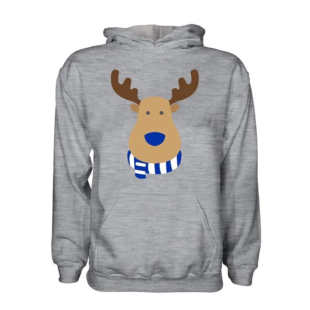 Real Sociedad Real Sociedad Men's Rudolph Supporters Hoodie in Grey - 2