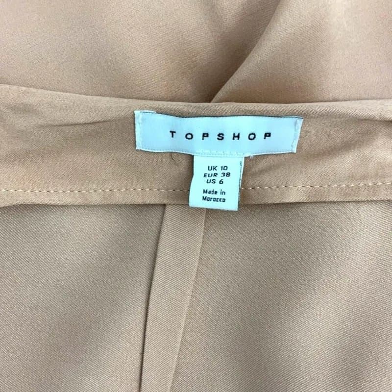 Topshop TopShop Ruched Front Vent Satin Maxi Skirt Size 6 NWOT $65 MSRP