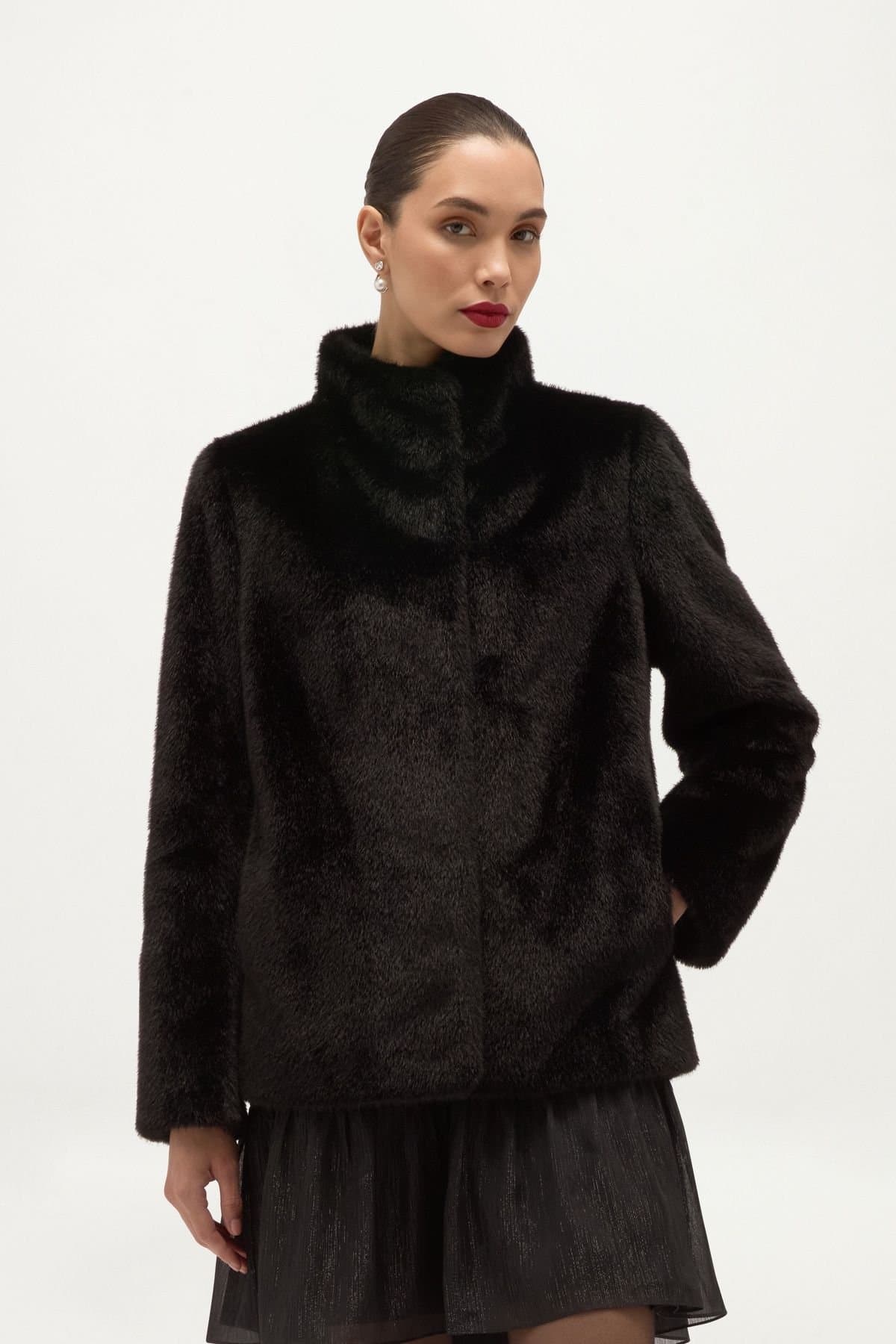Hobbs London Hobbs London Women's Rhea Coat in Jet Black