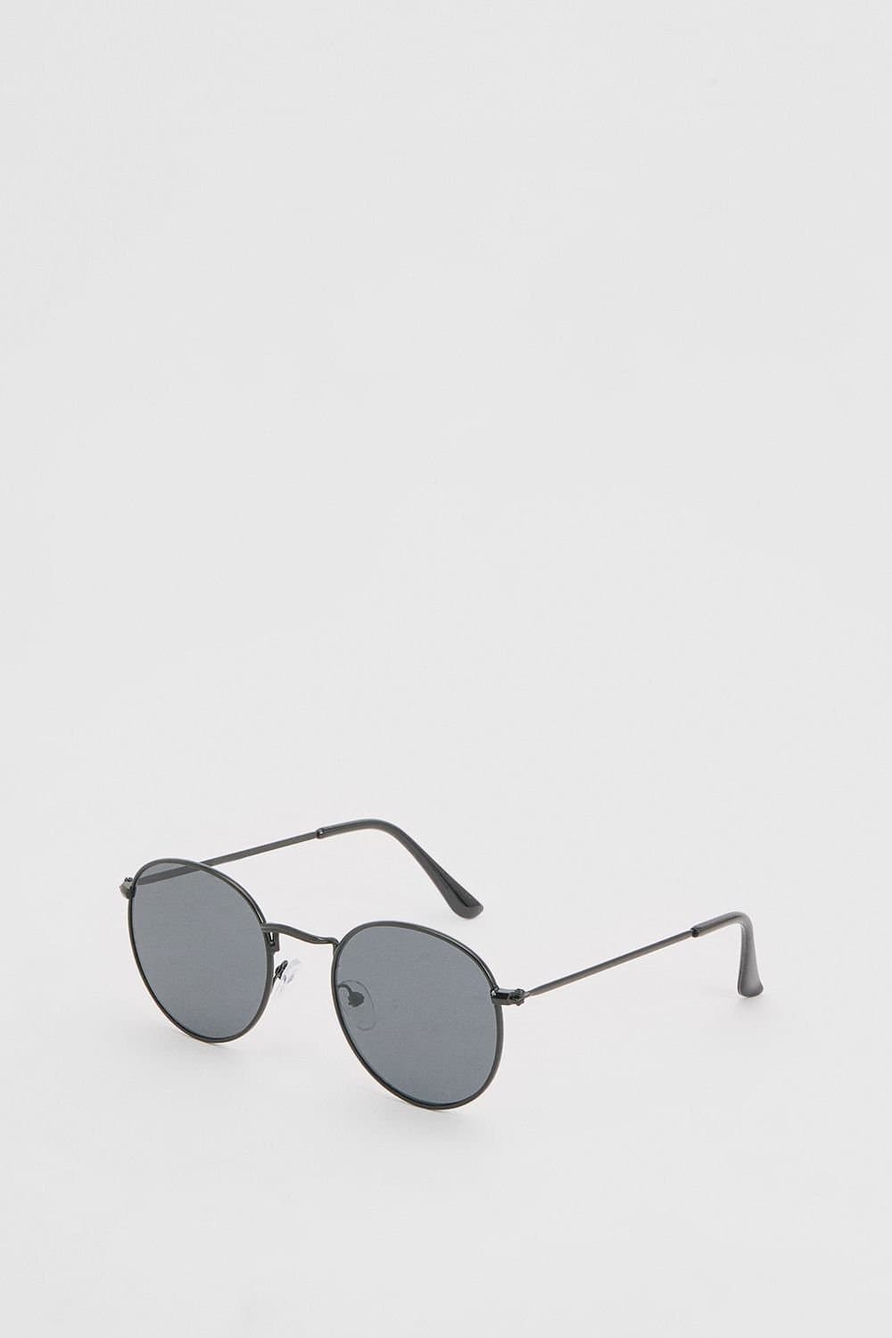 Burton Burton Men's Black Metal Round Sunglasses