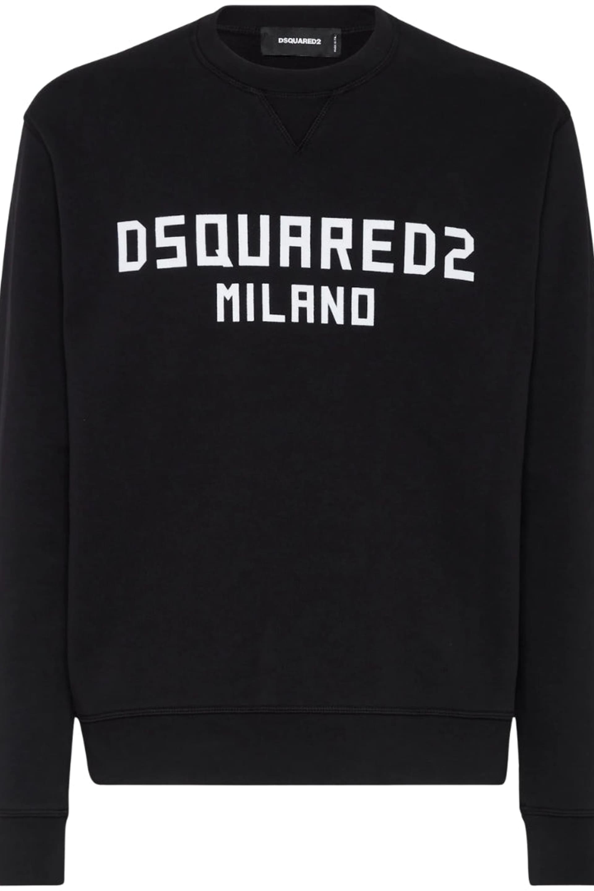 Dsquared2 Dsquared2 Men's Cool Fit Milano Long Sleeve Crew Neck Regular Fit Sweater in Black