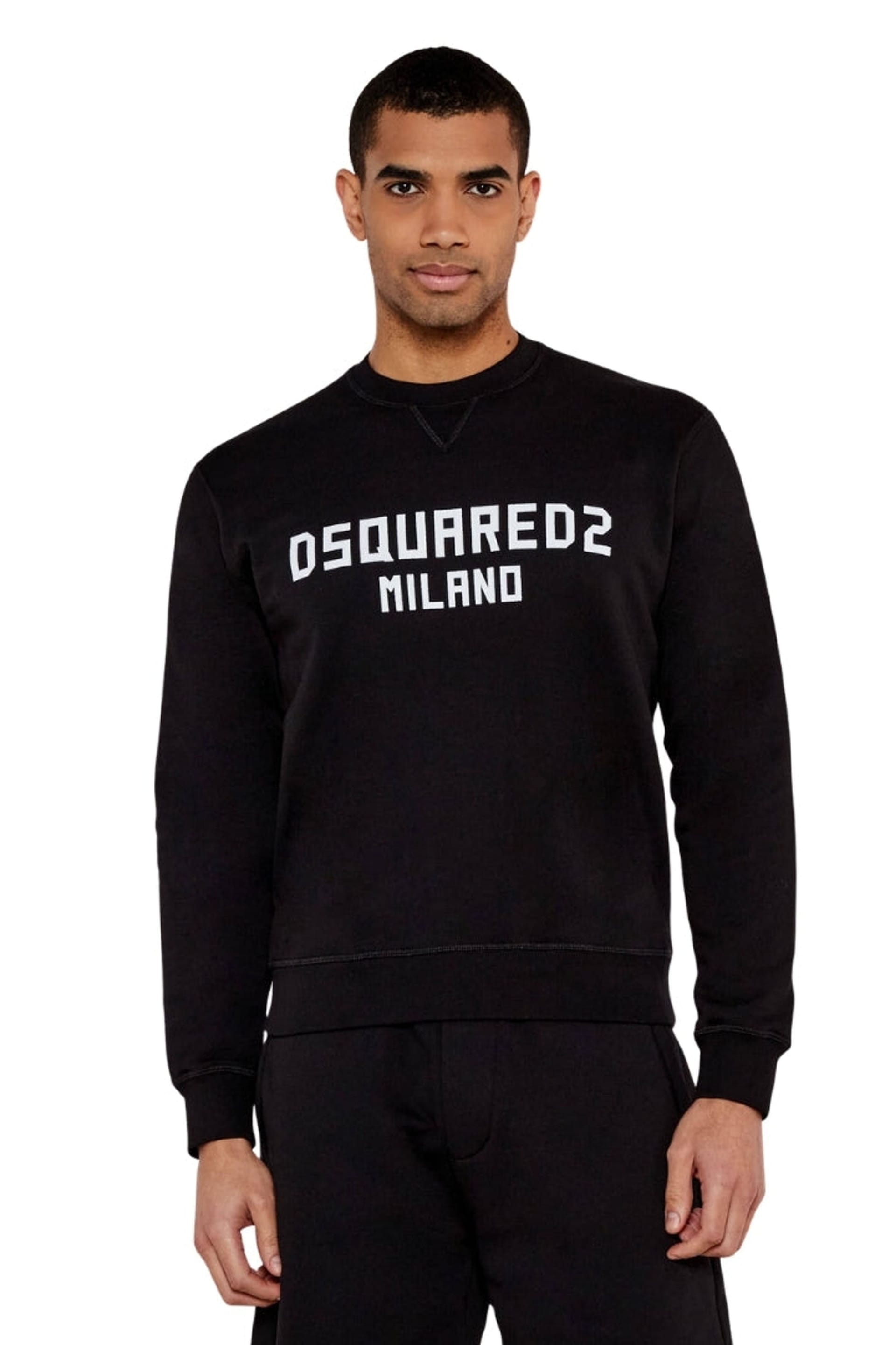 Dsquared2 Dsquared2 Men's Cool Fit Milano Long Sleeve Crew Neck Regular Fit Sweater in Black - 4