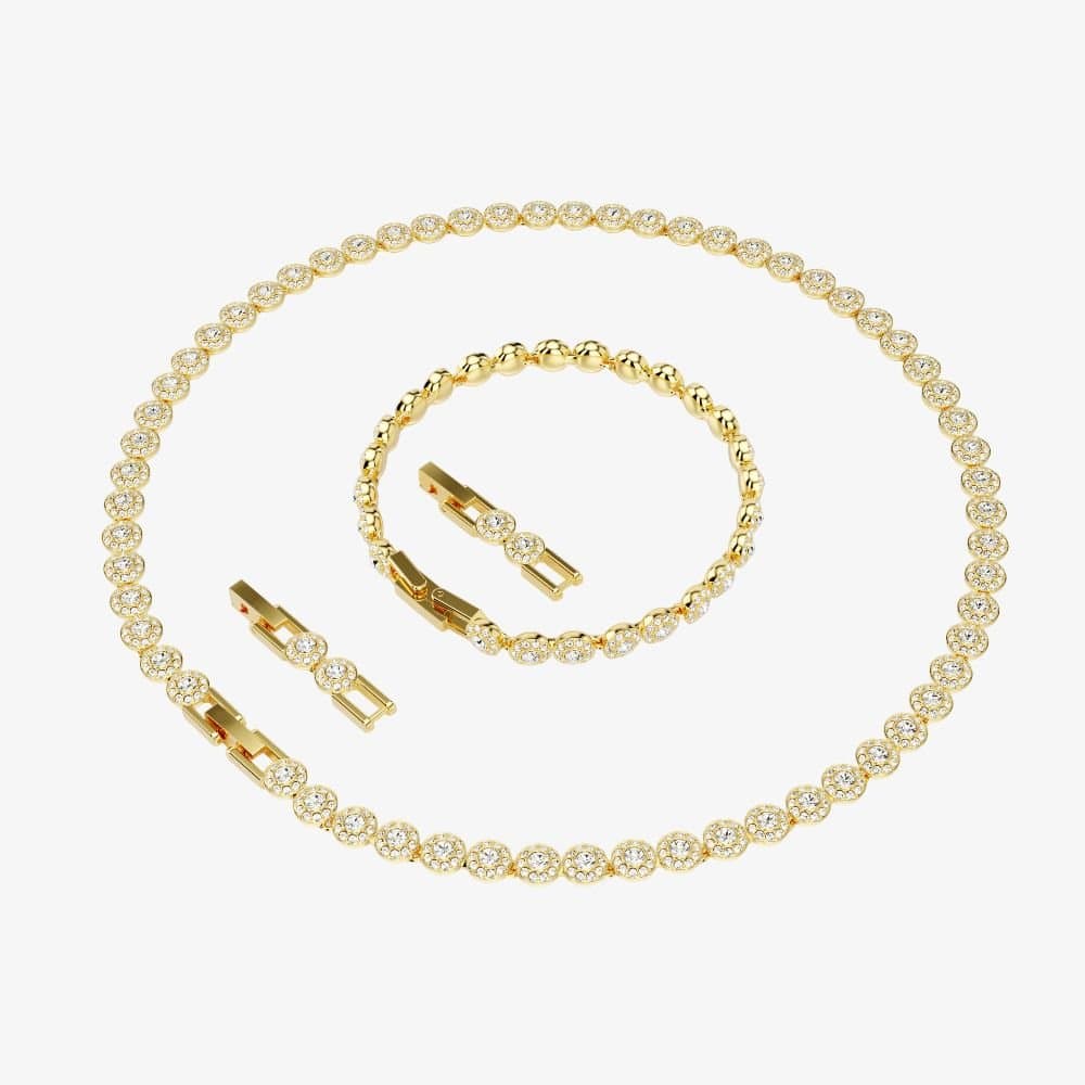 Swarovski Swarovski Women's Una Gold Bracelet & Necklet Jewellery Set 5720506