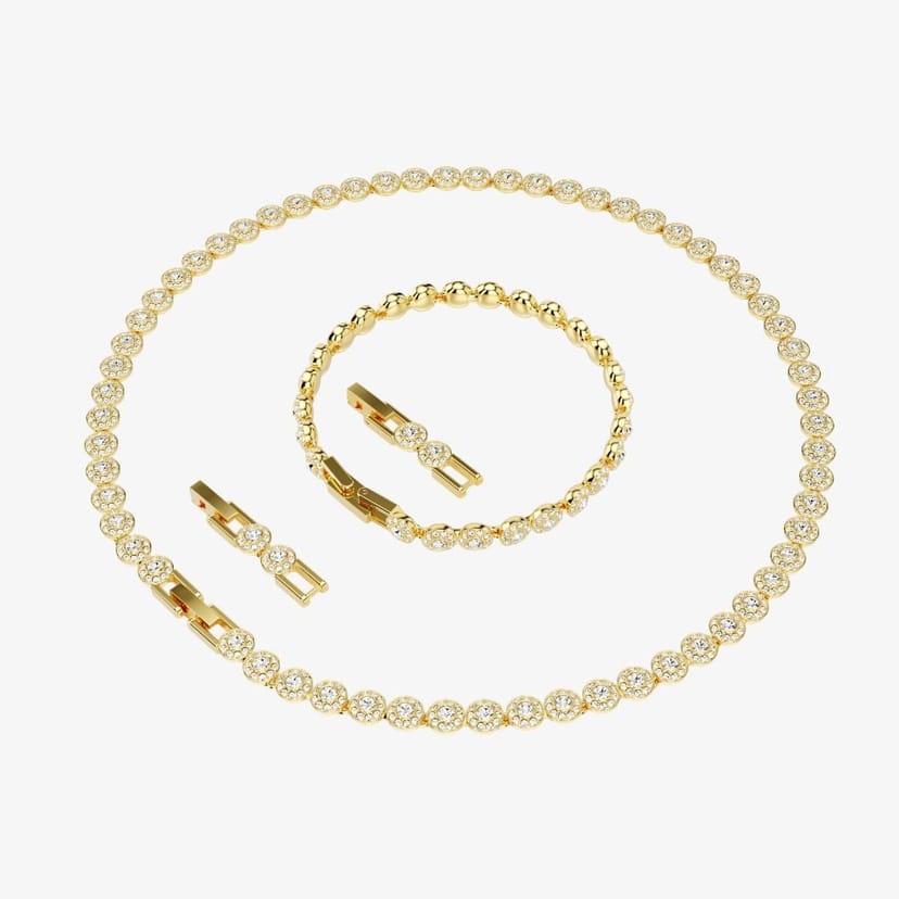 Swarovski Swarovski Women's Una Gold Bracelet & Necklet Jewellery Set 5720506 - 1