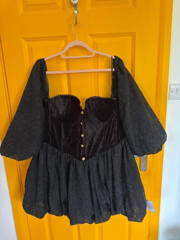 ASOS ASOS luxe velvet lace dress