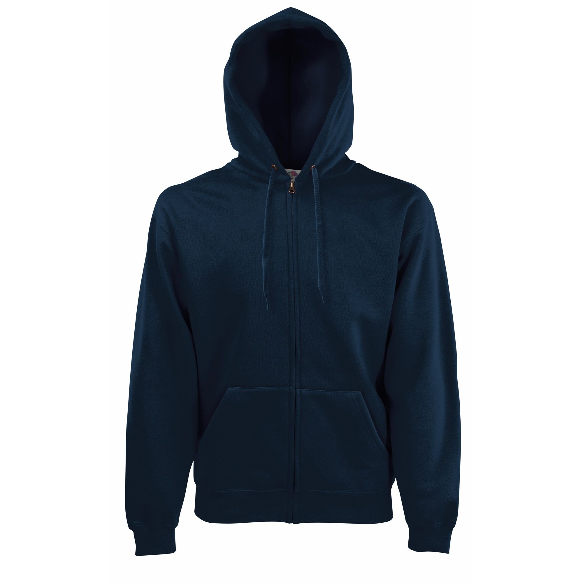 Fruit Of The Loom Fruit of the Loom Men's Premium 70 30 Hooded Zip-Up Sweatshirt Hoodie in Mid Navy - 3