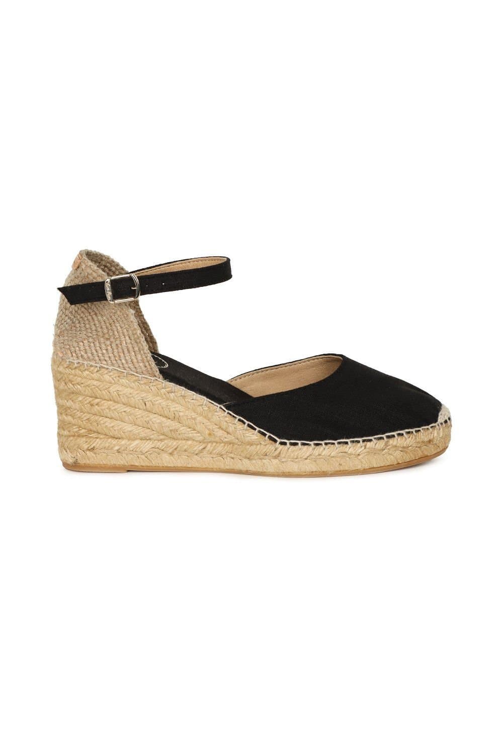 Toni Pons Toni Pons Women's 'Caldes' Wedge Heel Espadrille Sandals in Black