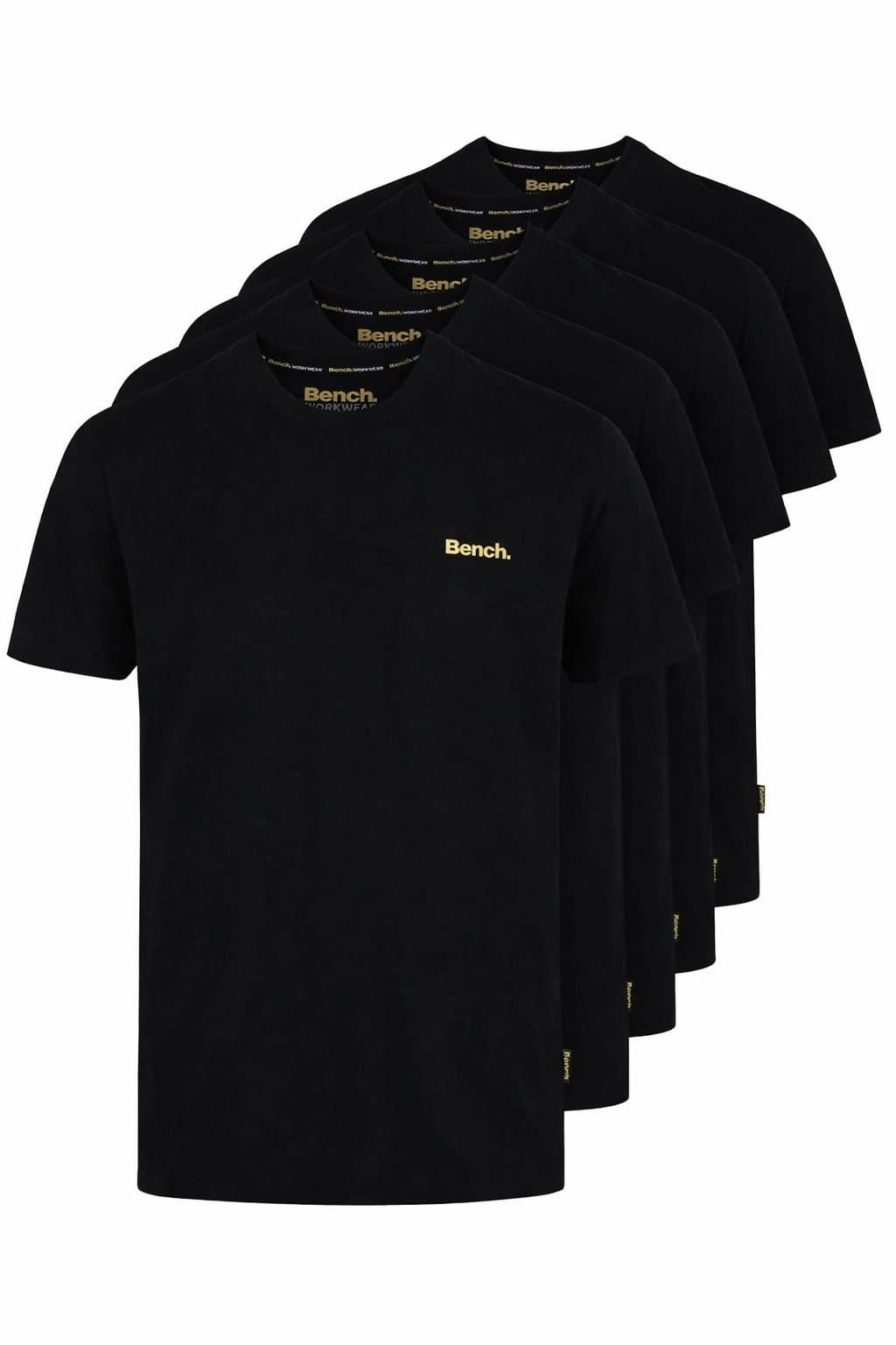 Bench Workwear Bench Workwear Men's 5 Pack Alberta T-Shirt in Black