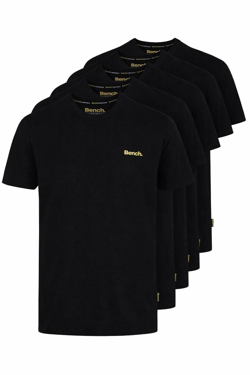 Bench Workwear Bench Workwear Men's 5 Pack Alberta T-Shirt in Black - 4