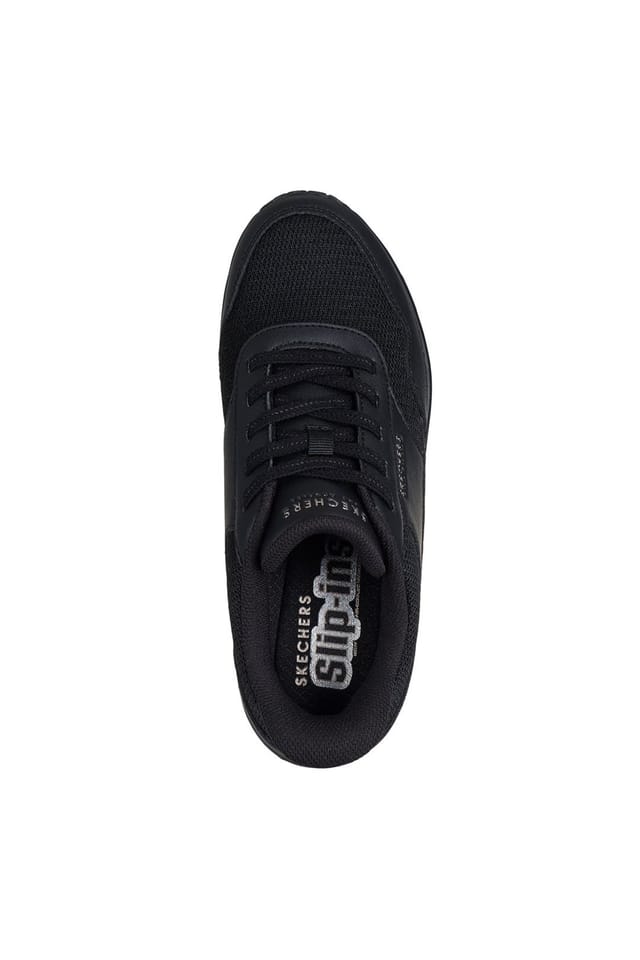 Skechers Skechers Women's UNO Slip-Ins Duraleather & Mesh Trainers Black - 2