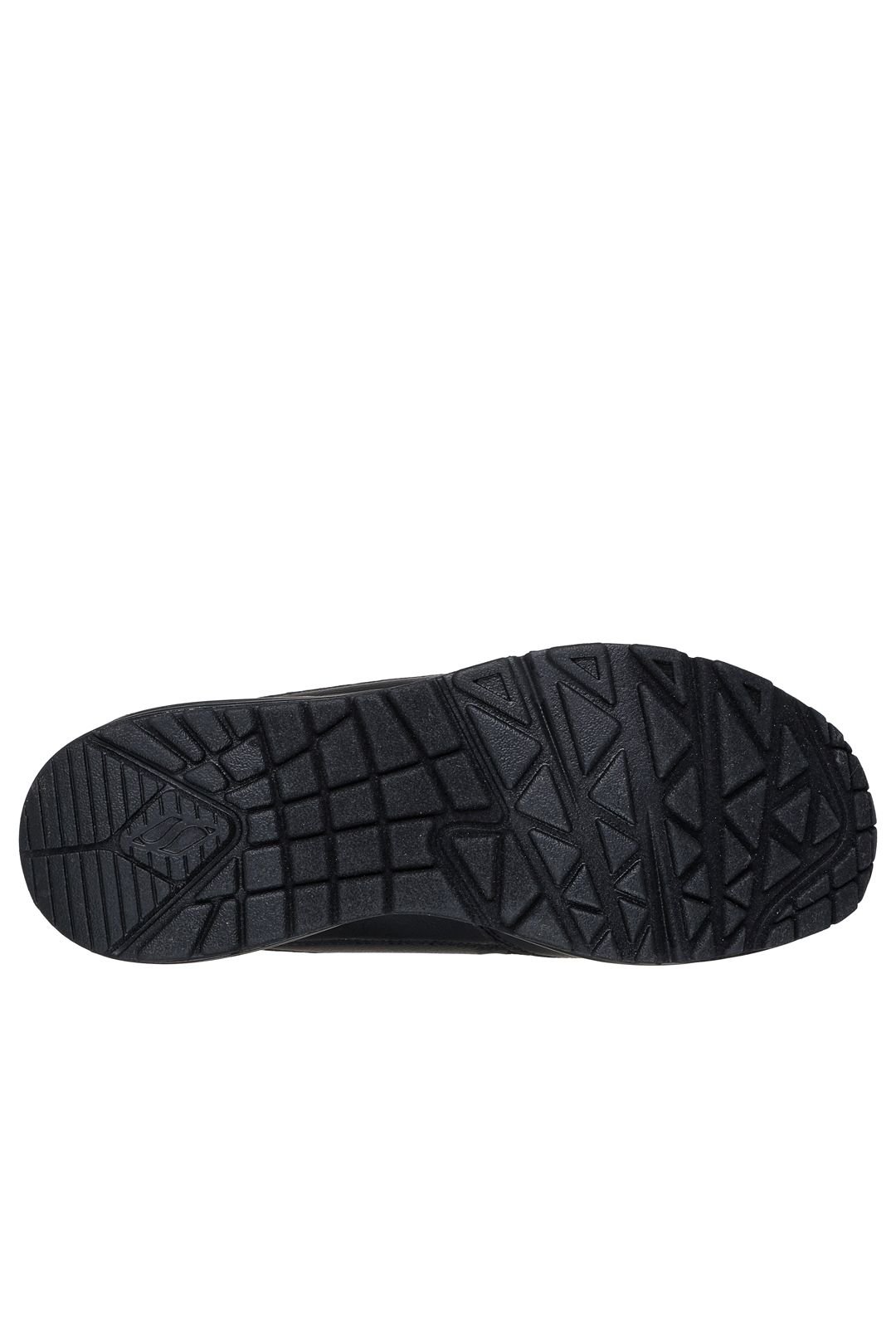 Skechers Skechers Women's UNO Slip-Ins Duraleather & Mesh Trainers Black - 3