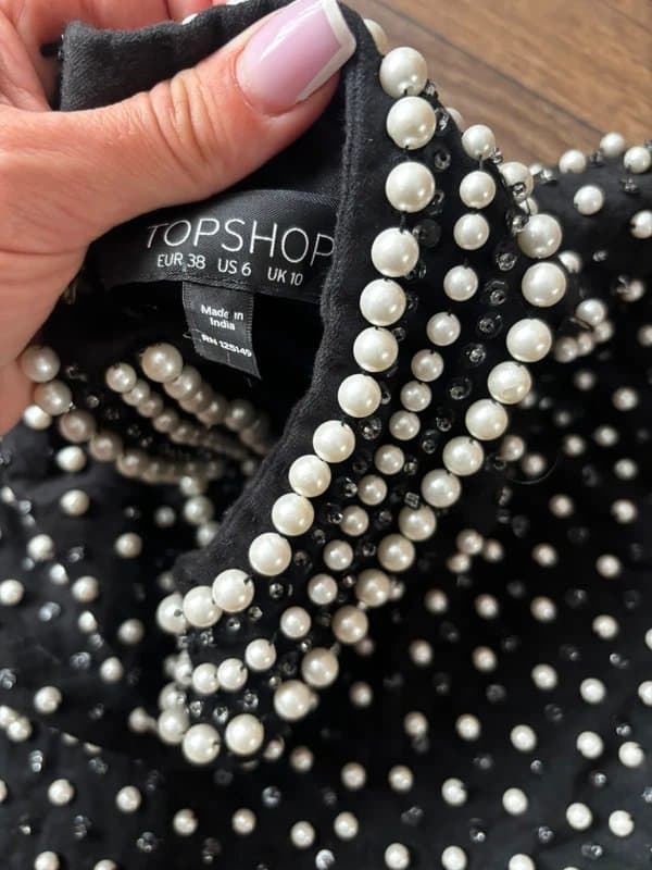 Topshop Topshop embellished top