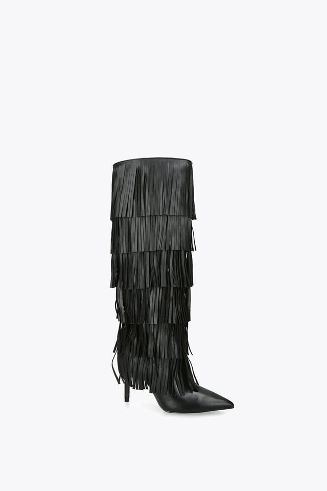 Steve Madden STEVE MADDEN Women's 'Wanderlust Black' Leather Boots in Black - 2