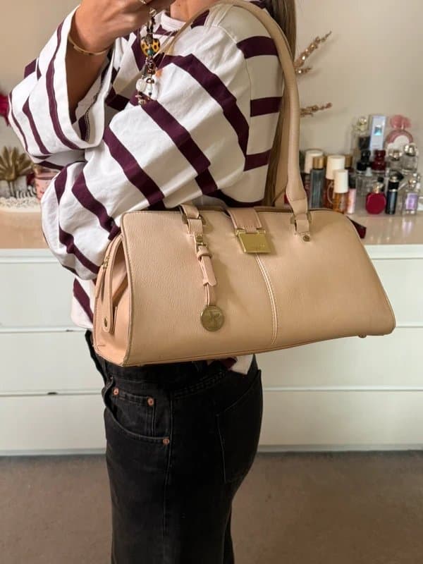 Fiorelli Fiorelli blush pink cream baguette y2k handbag