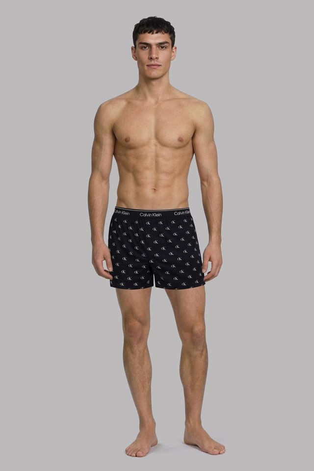 Calvin Klein Calvin Klein Men's 3 Pack Slim Fit Boxers - Black / Grey / White - 2