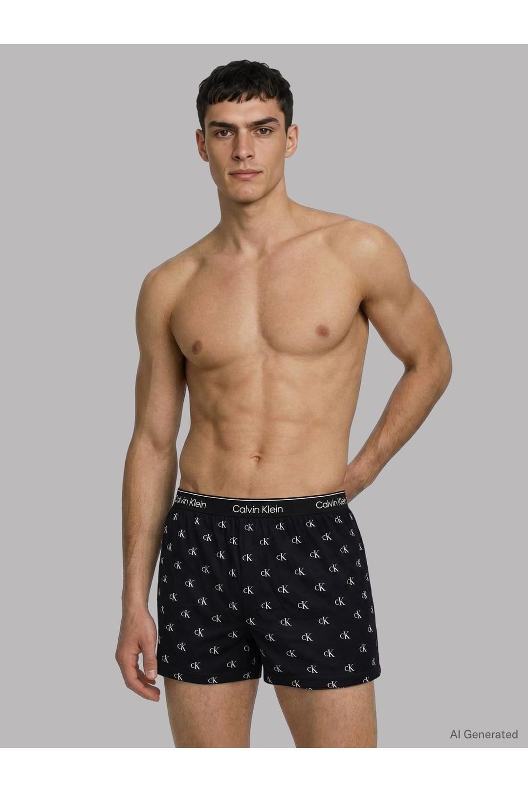 Calvin Klein Calvin Klein Men's 3 Pack Slim Fit Boxers - Black / Grey / White - 4