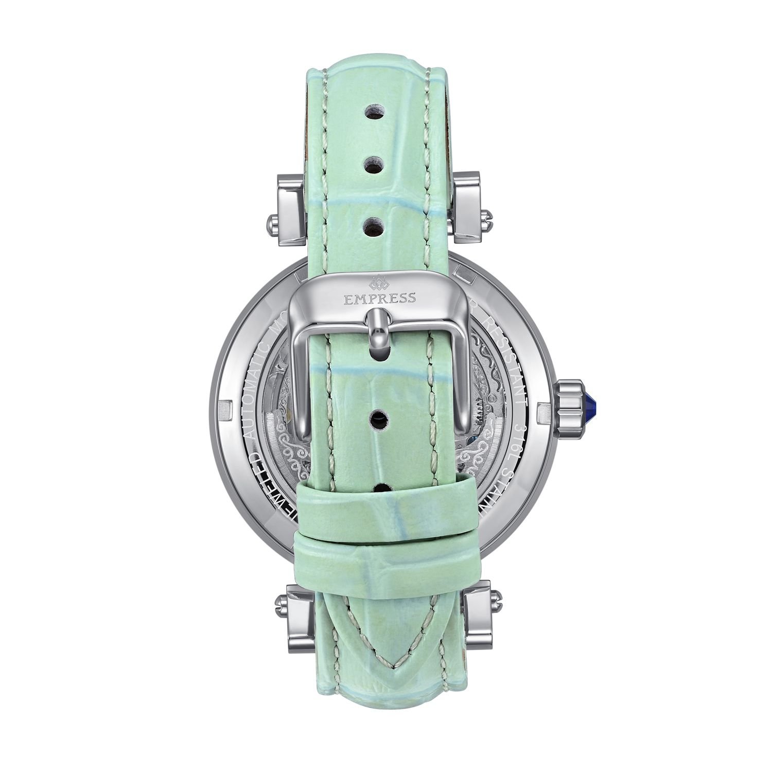 Empress Empress Women's Theodora Automatic Leather-Band Watch in Mint - 2