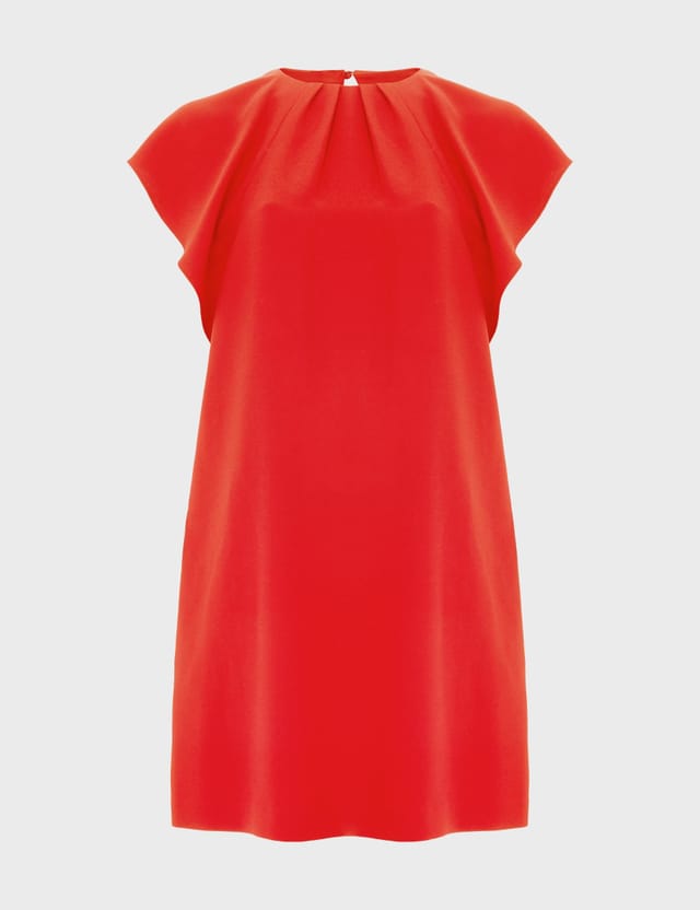 Hobbs London Hobbs London Women's Rosario Pleat Detail Tunic Dress in Scarlet - 2