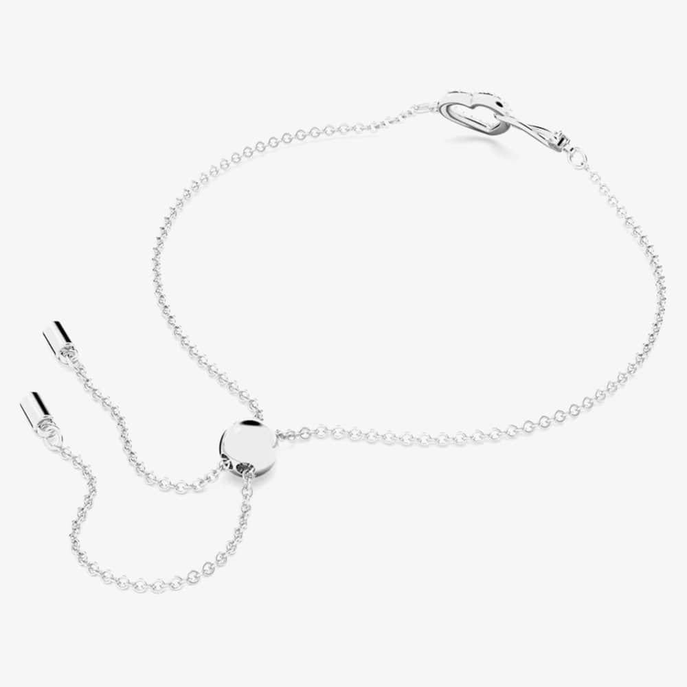 Swarovski Swarovski Women's Infinity Heart White Crystal Toggle Bracelet 5524421 M - 4