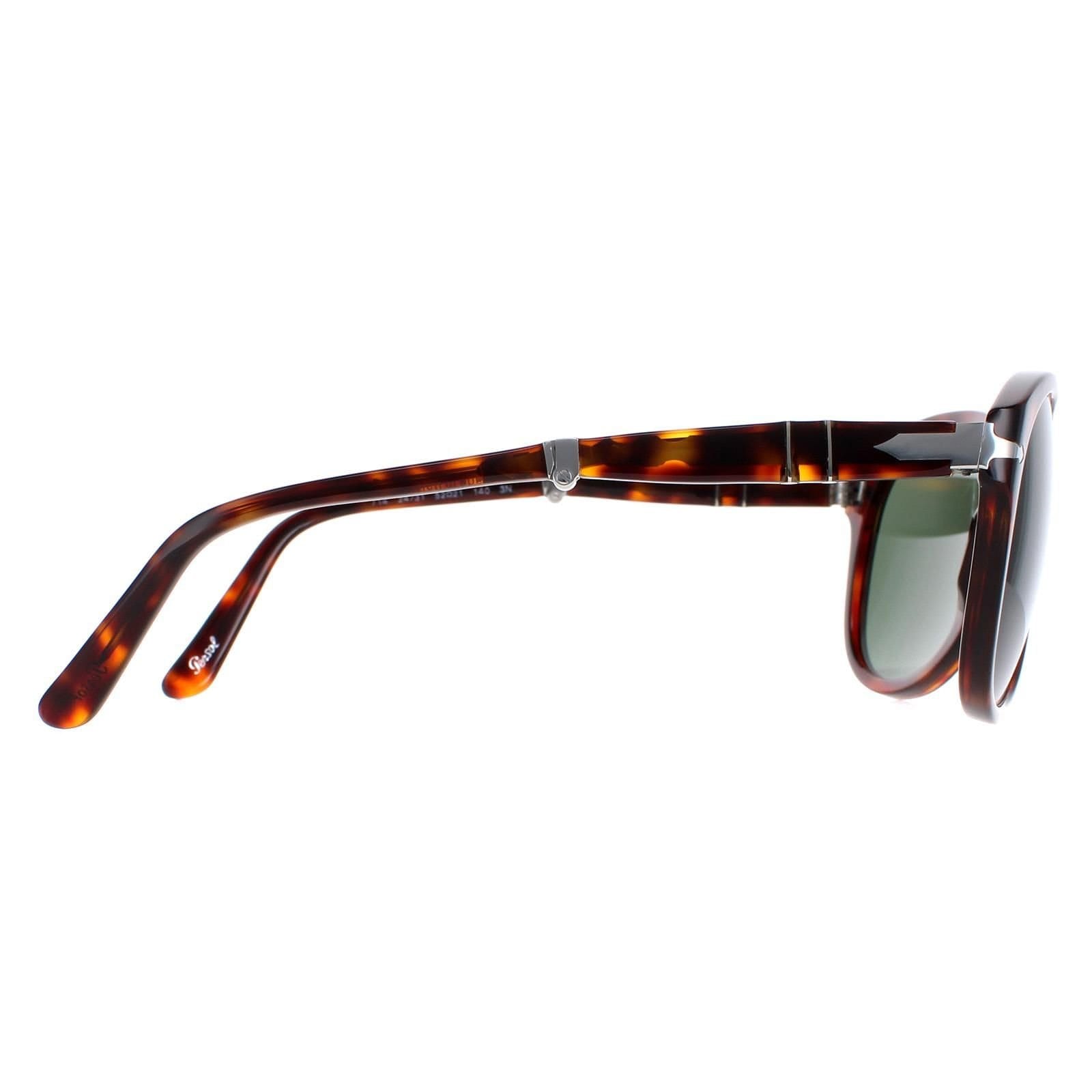 Persol Persol Men's Aviator Havana Green Sunglasses in Brown - 4