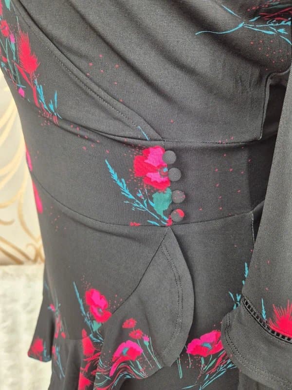 Love & Roses Love & roses ruched frill button side dress new with tags size 14